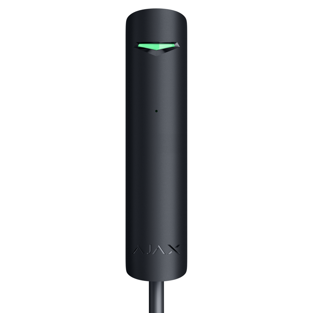 AJAX FIBRA-GLASSPROTECT-B - Detector de rotura de cristal - Grado 2 - Protocolo Fibra - Rango de detección 9 m - Sensibilidad ajustable - Indicador LED - 1 entrada adicional para sensor cableado NC - imagen 1