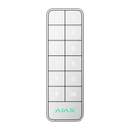 AJAX FIBRA-KEYPADOUTDOOR-W - Teclado para exterior IP66/IK08 con lector RFID - Armado/desarmado total o por grupos - Autenticación: códigos, lector RFID o Bluetooth - Indicación sonora y LED - Control de los escenarios de automatización - Certificado grad - imagen 1