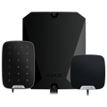 AJAX FIBRA-KIT1-PRO-2G-B - Kit de alarma profesional - Certificado Grado 3 - Comunicación Ethernet y dual SIM 2G - Protocolos Jeweller, Wings y Fibra - Incluye: panel híbrido, teclado y - sirena de interior - imagen 1
