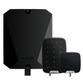 AJAX FIBRA-KIT1-PRO-4G-B - Kit de alarma profesional - Certificado Grado 3 - Comunicación Ethernet y dual SIM 4G - Protocolos Jeweller, Wings y Fibra - Incluye: panel híbrido, teclado y - sirena de interior - imagen 1
