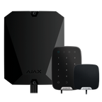 AJAX FIBRA-KIT1-PRO-4G-B - Kit de alarma profesional - Certificado Grado 3 - Comunicación Ethernet y dual SIM 4G - Protocolos Jeweller, Wings y Fibra - Incluye: panel híbrido, teclado y - sirena de interior - imagen 1