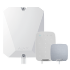 AJAX FIBRA-KIT1-PRO-4G-W - Kit de alarma profesional - Certificado Grado 3 - Comunicación Ethernet y dual SIM 4G - Protocolos Jeweller, Wings y Fibra - Incluye: panel híbrido, teclado y - sirena de interior - imagen 1
