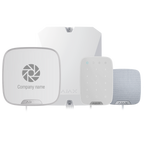 AJAX FIBRA-KIT2-PRO-4G-W - Kit de alarma profesional - Certificado Grado 3 - Comunicación Ethernet y dual SIM 4G - Protocolos Jeweller, Wings y Fibra - Incluye: panel híbrido, teclado, - sirena interior, sirena exterior personalizable - imagen 1