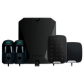 AJAX FIBRA-KIT3-PRO-2G-B - Kit de alarma profesional - Certificado Grado 2 - Comunicación Ethernet y dual SIM 2G - Protocolos Jeweller, Wings y Fibra - Incluye: panel híbrido, teclado, - sirena de interior y 2 PIRCAMs - imagen 1