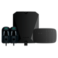 AJAX FIBRA-KIT5-PRO-2G-B - Kit de alarma profesional - Certificado Grado 2 - Comunicación Ethernet y dual SIM 2G - Protocolos Jeweller, Wings y Fibra - Incluye: panel híbrido, 2 PIRCAMs cableados, - teclado con lector RFID y sirena inalámbrico - imagen 1