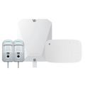 AJAX FIBRA-KIT5-PRO-2G-W - Kit de alarma profesional - Certificado Grado 2 - Comunicación Ethernet y dual SIM 2G - Protocolos Jeweller, Wings y Fibra - Incluye: panel híbrido, 2 PIRCAMs cableados, - teclado con lector RFID y sirena inalámbrico - imagen 1