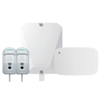 AJAX FIBRA-KIT5-PRO-2G-W - Kit de alarma profesional - Certificado Grado 2 - Comunicación Ethernet y dual SIM 2G - Protocolos Jeweller, Wings y Fibra - Incluye: panel híbrido, 2 PIRCAMs cableados, - teclado con lector RFID y sirena inalámbrico - imagen 1