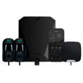 AJAX FIBRA-KIT6-PRO-4G-B - Kit de alarma profesional - Certificado Grado 2 - Comunicación Ethernet y dual SIM 4G - Protocolos Jeweller, Wings y Fibra - Incluye: panel híbrido, 2 PIRCAMs cableados, - sirena de interior y teclado de pantalla táctil - imagen 1