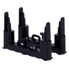 AJAX FIBRA-MODULEHOLDER-A-B - Soporte tipo A para módulos Fibra - Para carcasa FIBRA-CASE-D430-W - Compatible con accesorios de línea Fibra: - LineProtect, LineSplit - MultiRelay, MultiTransmitter IO (4x4) - Color negro - imagen 1