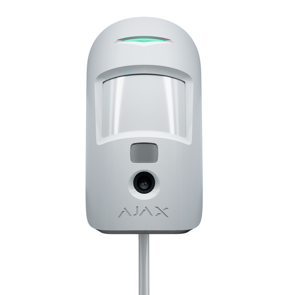 AJAX FIBRA-MOTIONCAM-W - Fotodetector PIR - Certificado NFA2P y grado 2 - Protocolo Fibra - Envío de imágenes hasta VGA (640x480) - Hasta 5 imágenes por detección - Sensibilidad ajustable - Antimascotas / Rango de detección 12 m - imagen 1