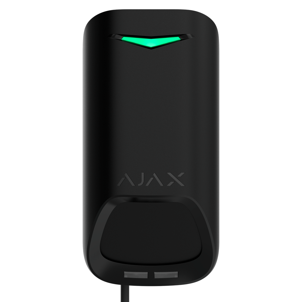 AJAX FIBRA-MOTIONPROTECT-G3-B - Detector PIR volumétrico - Grado 3 - Rango de detección 15 m (H: 90°) - Protocolo Fibra (cableado) - Sensor antimasking - Zona ciega reducida: detección a 0.5 m - 3 tampers antisabotaje - imagen 1