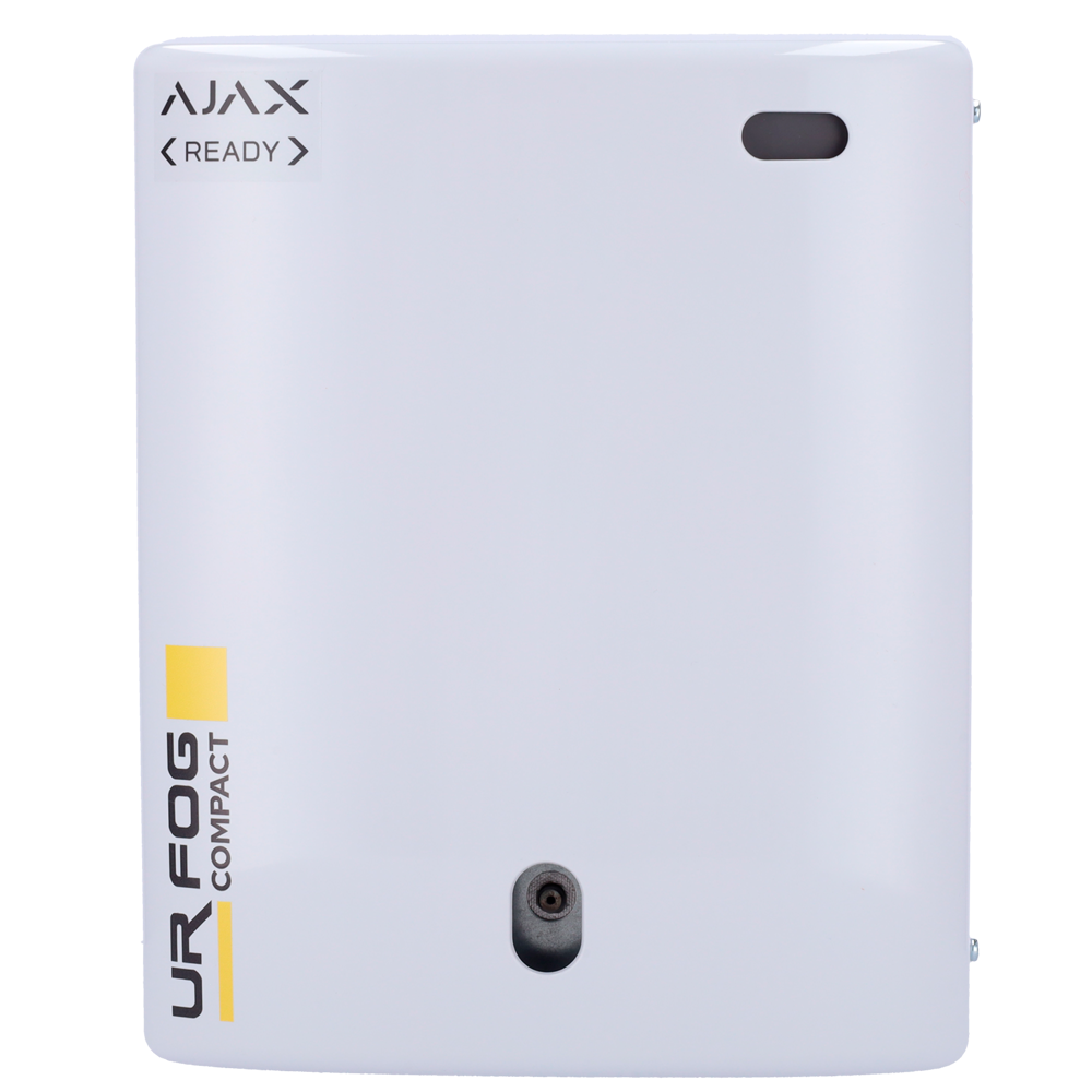 URFOG FPUC3902AE - URFOG Ajax Ready - Generador de niebla gama Compact - 2 relés Ajax integrados (armado y disparo) - Hasta 390 m3 de cobertura - Reducido tamaño y peso - No deja rastro después del disparo - imagen 1