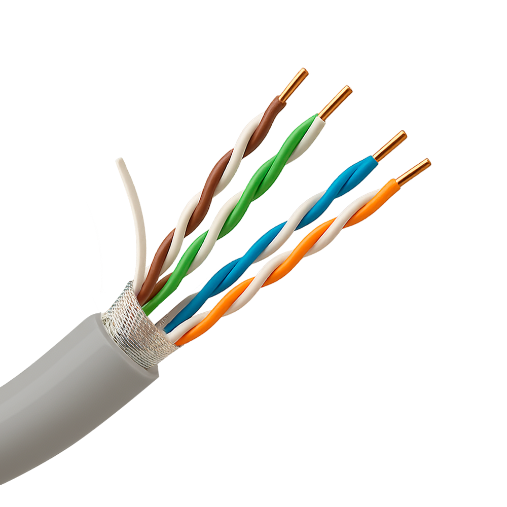 SAFIRE FTP5E-300-BC - Cable FTP - Categoría 5E - Rollo de 305 metros - Conductor OFC, pureza 99.9% cobre - Diámetro 5.5 mm - Cubierta color gris - imagen 1