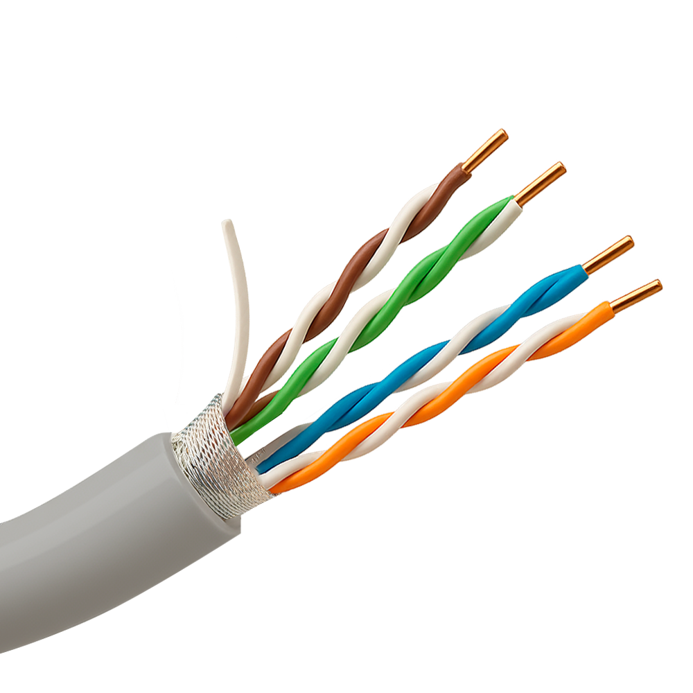 SAFIRE FTP5E-300 - Cable FTP - Categoría 5E - Rollo de 305 metros - Cubierta color gris - Diámetro 5.5 mm - Compatible con Baluns - imagen 1