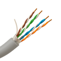 SAFIRE FTP6-305-BC-Eca - Safire cable U/FTP categoría 6 - Conductor OFC,100% cobre - Diámetro 24 AWG-0,50mm - Certificado CPR Eca - Cubierta exterior PVC / Color gris - Se suministra en bobinas de Madera de 305 metros - imagen 1