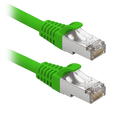 SAFIRE FUTP6-010G - Cable F/UTP de parcheo - Ethernet - Conectores RJ45 - Categoría 6 - 10 cm - Color verde