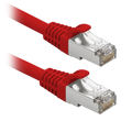 SAFIRE FUTP6-010R - Cable F/UTP de parcheo - Ethernet - Conectores RJ45 - Categoría 6 - 10 cm - Color rojo
