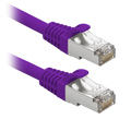 SAFIRE FUTP6-020PU - Cable F/UTP de parcheo - Ethernet - Conectores RJ45 - Categoría 6 - 20 cm - Color morado
