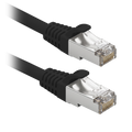 SAFIRE FUTP6-030BK - Cable F/UTP de parcheo - Ethernet - Conectores RJ45 - Categoría 6 - 30 cm - Color negro
