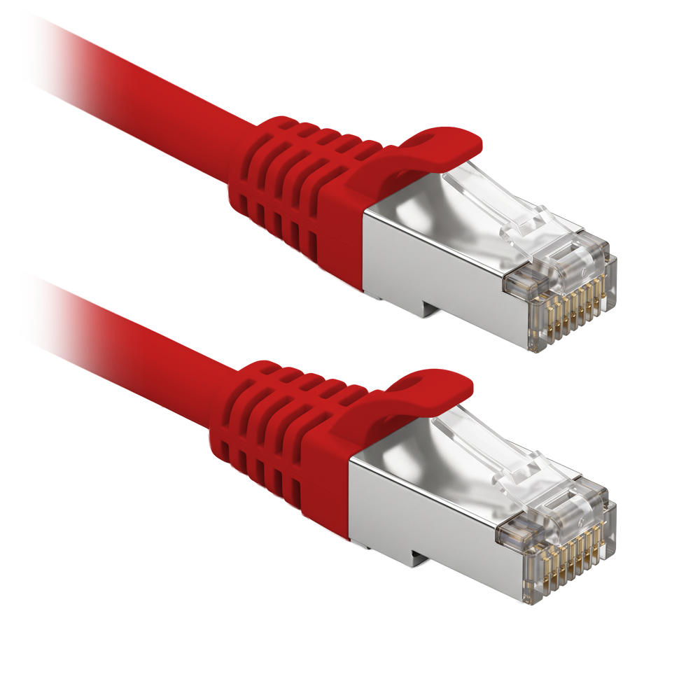 SAFIRE FUTP6-030R - Cable F/UTP de parcheo - Ethernet - Conectores RJ45 - Categoría 6 - 30 cm - Color rojo