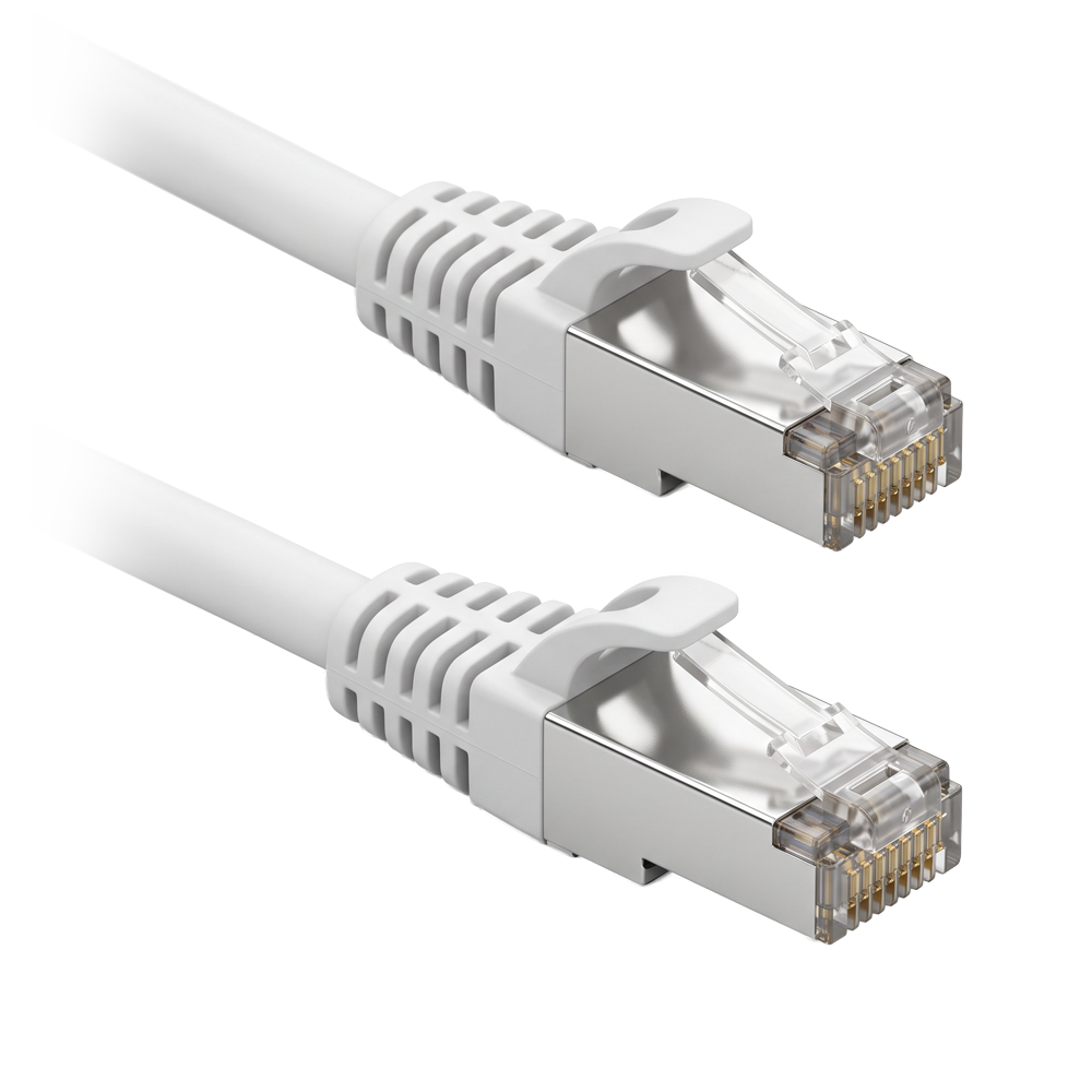 SAFIRE FUTP6-030W - Cable F/UTP de parcheo - Ethernet - Conectores RJ45 - Categoría 6 - 30 cm - Color blanco