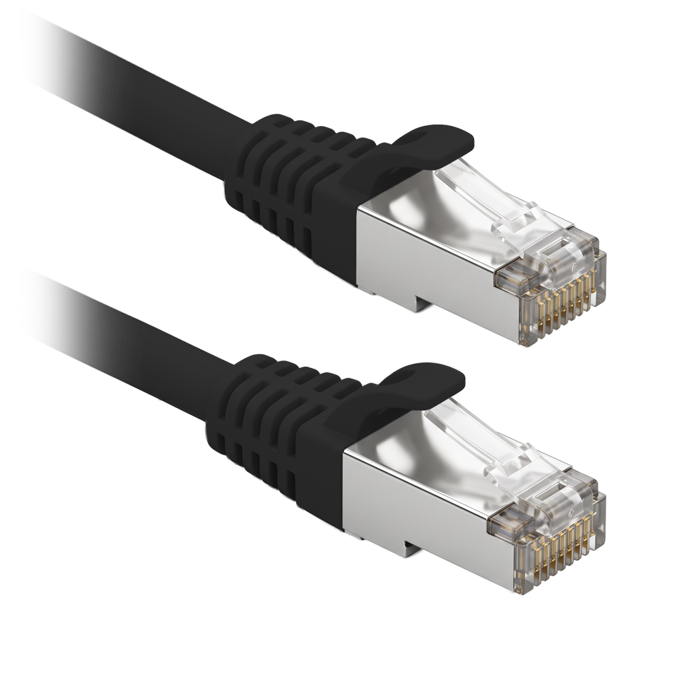 SAFIRE FUTP6-10BK - Cable F/UTP de parcheo - Ethernet - Conectores RJ45 - Categoría 6 - 10 m - Color negro