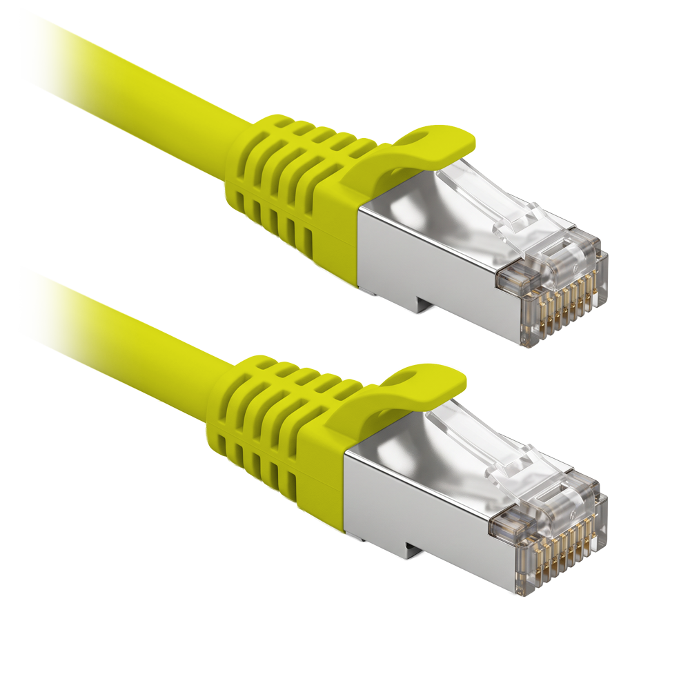 SAFIRE FUTP6-10Y - Cable F/UTP de parcheo - Ethernet - Conectores RJ45 - Categoría 6 - 10 m - Color amarillo