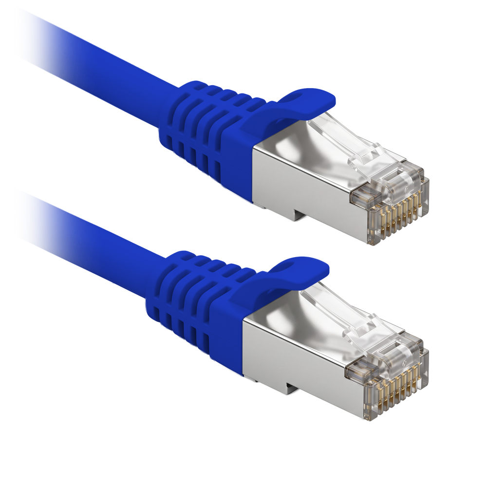 SAFIRE FUTP6-1B - Cable F/UTP de parcheo - Ethernet - Conectores RJ45 - Categoría 6 - 1 m - Color azul
