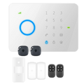 CHUANGO G5PLUS - Kit de alarma doméstica - Panel táctil con módulo GSM - Envío de alertas por SMS y llamada - Detector PIR volumétrico - 2 Contactos magnéticos puerta/ventana - Incluye 2 mandos y 2 tarjetas RFID - imagen 1