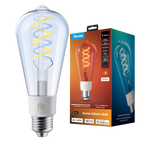 GOVEE GV-BULB-R14C0-EDISON-E27-ST64 - Bombilla inteligente Edison ST64 E27 Govee - Wi-Fi 2.4 GHz + Bluetooth - Color segmentado + Blanco cálido/frío - Intensidad 500 lúmenes / 6500 K - Matter / Homekit / Alexa / Google Home - Para interior - imagen 1