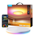 GOVEE GV-CEILING-H80A1-12IN-ROUND - Plafón Govee redondo doble LED - Wi-Fi 2.4 GHz + Bluetooth - Color segmentado + Blanco cálido/frío - Intensidad 2400 lúmenes - Matter / Homekit / Alexa / Google Home - Para interior / 30 cm diámetro - imagen 1