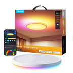 GOVEE GV-CEILING-H80A1-12IN-ROUND - Plafón Govee redondo doble LED - Wi-Fi 2.4 GHz + Bluetooth - Color segmentado + Blanco cálido/frío - Intensidad 2400 lúmenes - Matter / Homekit / Alexa / Google Home - Para interior / 30 cm diámetro - imagen 1