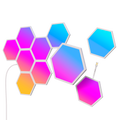 GOVEE GV-HEXA-B6061-PANEL-10P - Paneles de luz hexagonales Govee Glide - Wi-Fi 2.4 GHz + Bluetooth - Color segmentado RGBIC - Homekit / Alexa / Google Home - 40+ Modos de escena - Para interior - imagen 1