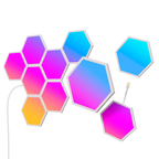 GOVEE GV-HEXA-B6061-PANEL-10P - Paneles de luz hexagonales Govee Glide - Wi-Fi 2.4 GHz + Bluetooth - Color segmentado RGBIC - Homekit / Alexa / Google Home - 40+ Modos de escena - Para interior - imagen 1