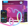 GOVEE GV-NEON-H61D3-3M-WHITE - Govee Tira NEON inteligente 3m - Wi-Fi 2.4 GHz + Bluetooth - Color RGB segmentado - 173 lúmenes/m / 84 LEDs/m - Matter / Homekit / Alexa / Google Home - Para interior trasera blanca - imagen 1