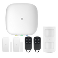 CHUANGO H4PLUS - Sistema de alarma y Smart Home - Panel con módulo Wifi y GSM / GPRS - Envío de notificaciones push y llamada - 1 Detector PIR volumétrico - 2 contactos magnéticos puerta/ventana - 2 mandos control remoto