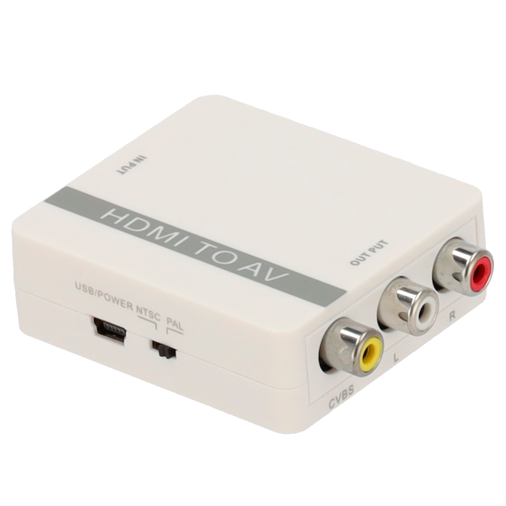 MARCA BLANCA HDMI-AV-CONVERTER - Convertidor HDMI a AV - 1 entrada HDMI - 1 salida AV - Resolución de salida PAL/NTSC - Resolución entrada de vídeo 1080p - Salida de audio estéreo - imagen 1