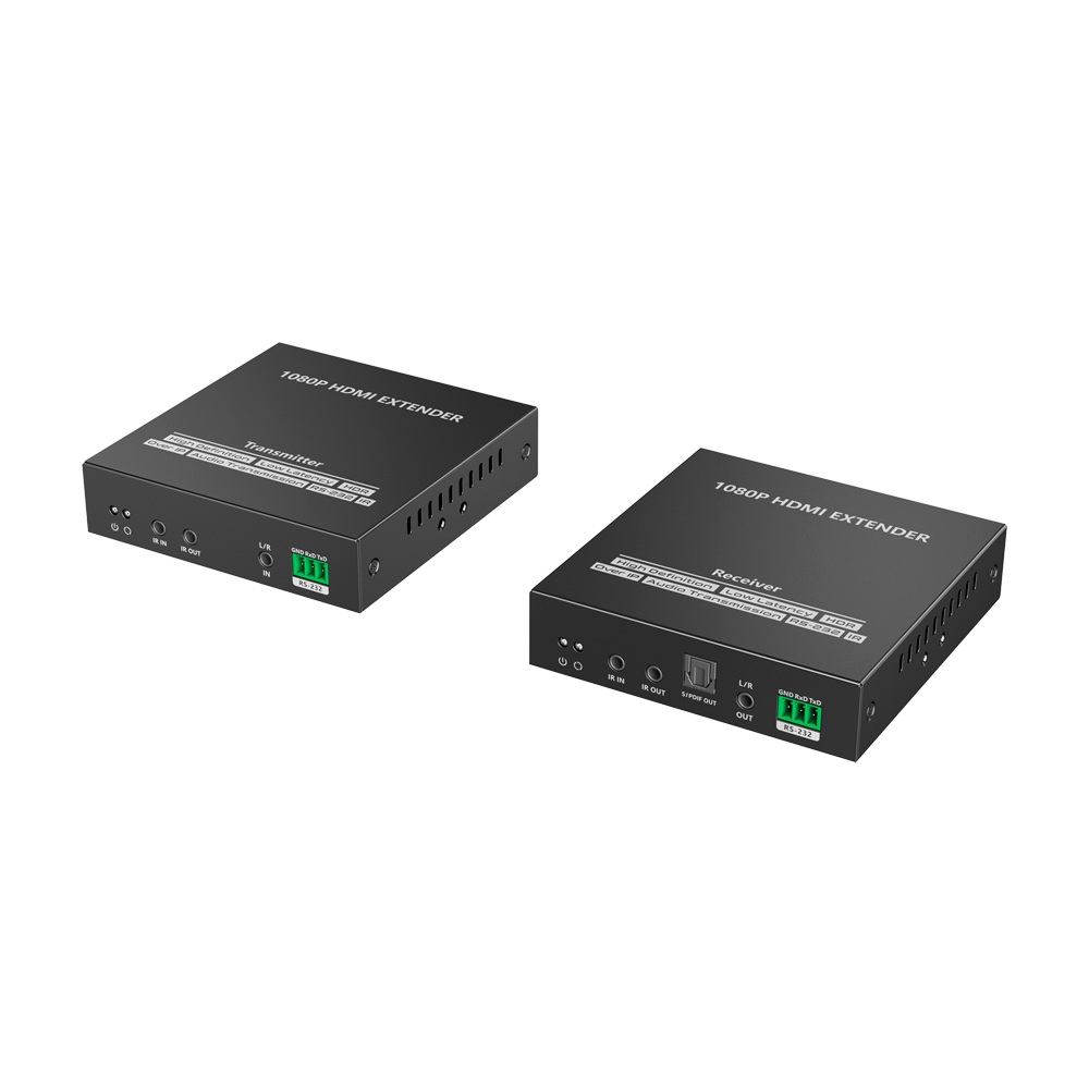 LENKENG HDMI-EXT-1080p60 - Extensor de señal HDMI - Alcance 150 m - Resolución FHD - Permite conexiones 1:M - HDMI Loop out - imagen 1
