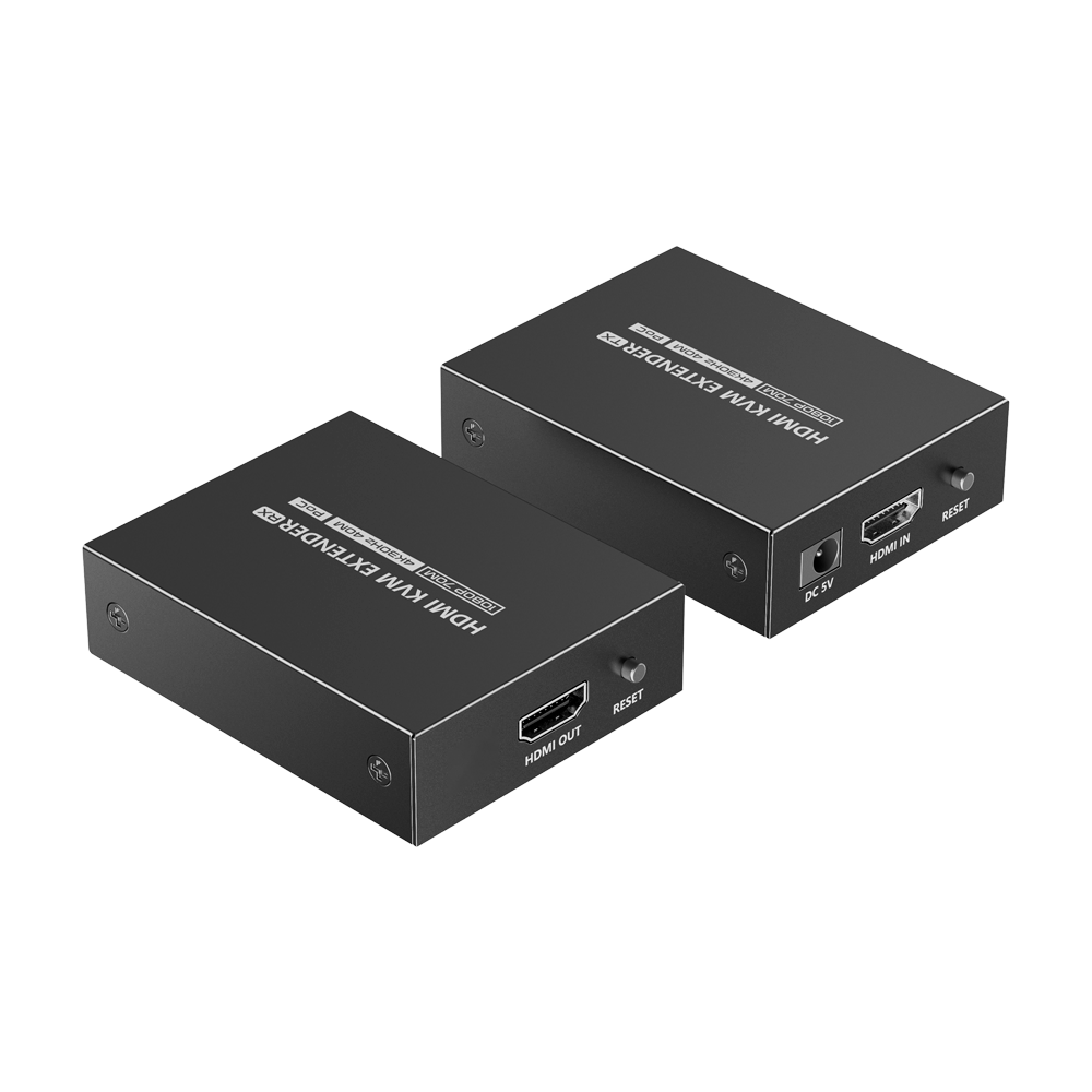 LENKENG HDMI-EXT-4K30-KVM40 - Extensor KVM de señal HDMI - Alcance 40 m - Resolución 4K - Permite conexiones 1:1 - POC - Alimentación por cable - imagen 1