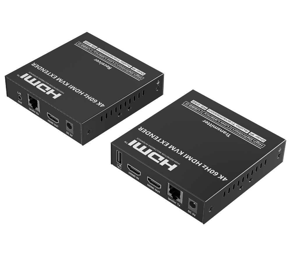 LENKENG HDMI-EXT-4K60-KVM120 - Extensor KVM de señal HDMI - Alcance 120 m - Resolución 4K - Permite conexiones 1:M - HDMI Loop out - imagen 1
