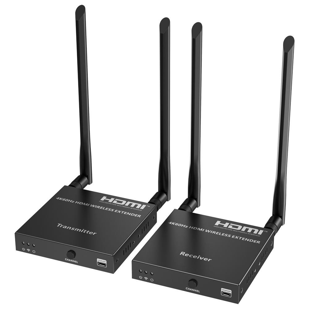 LENKENG HDMI-EXT-W-4K60-V2 - Extensor inalámbrico de señal HDMI - Alcance 50 m - Resolución 4K - Permite conexiones 1:1 - HDMI Loop out - imagen 1