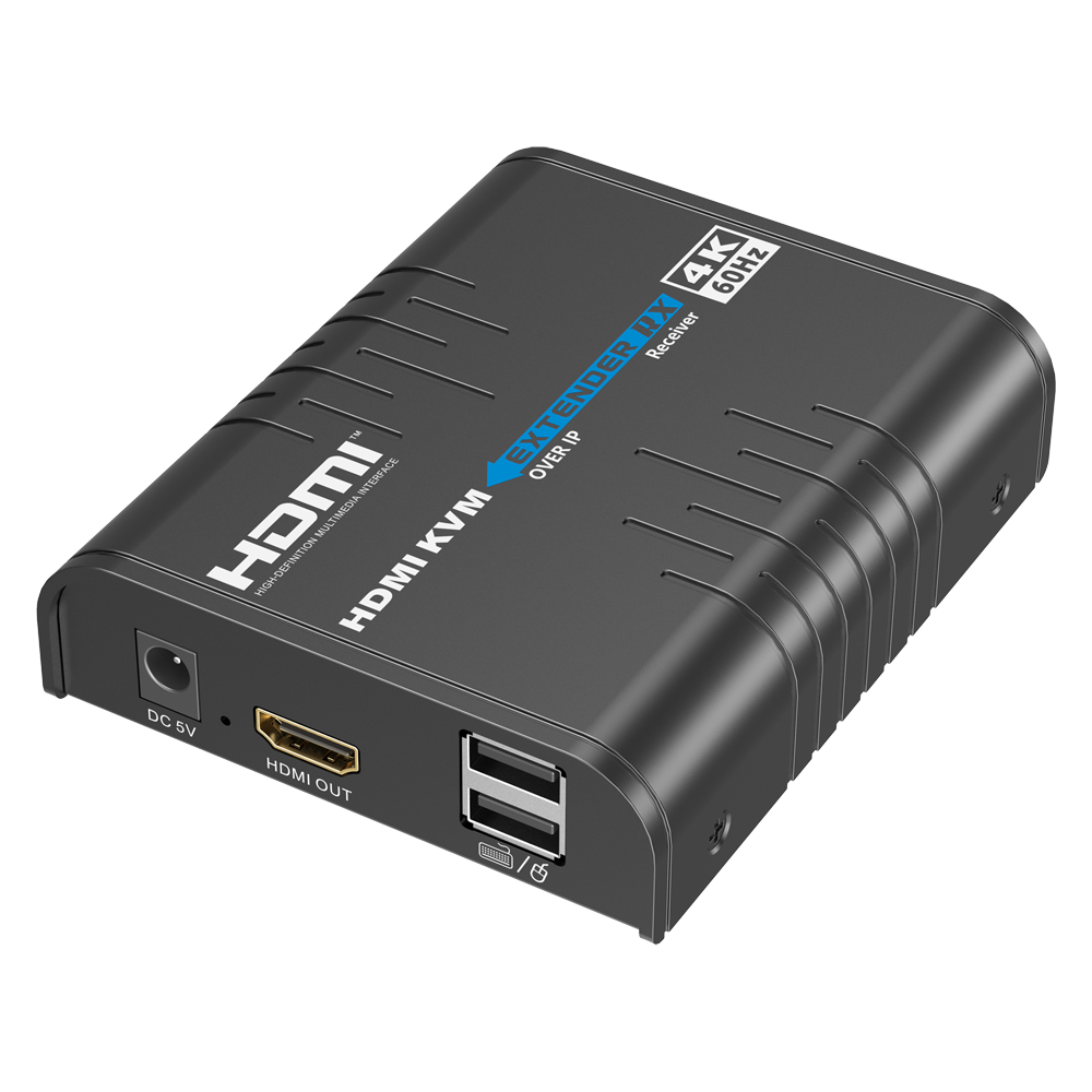LENKENG HDMI-MATRIX-PRO-4K-KVM-L-RX - Matriz de señal HDMI IP - Permite NxM - Resolución 4K - Incluye 1 receptor - Función KVM - imagen 1