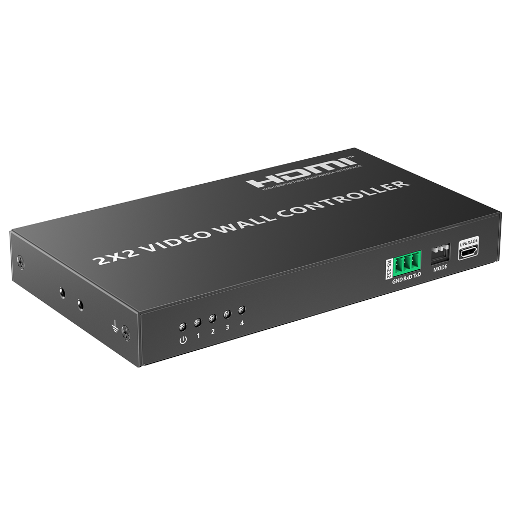 LENKENG HDMI-VW-4-1080p60 - Electronica Videowall HDMI - Videowall 2x2 - Permite 1:4 - Resolución FHD - imagen 1