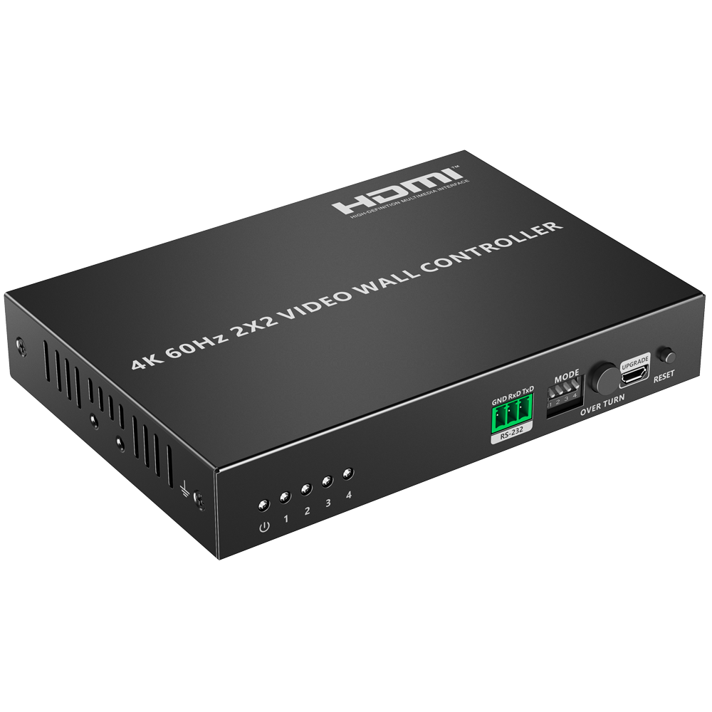 LENKENG HDMI-VW-4-4K - Electronica Videowall HDMI - Videowall 2x2 - Permite 1:4 - Resolución 4K - imagen 1