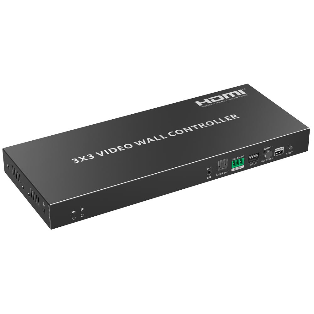 LENKENG HDMI-VW-9-4K - Electronica Videowall HDMI - Videowall 3x3 - Permite 1:9 - Resolución 4K - imagen 1