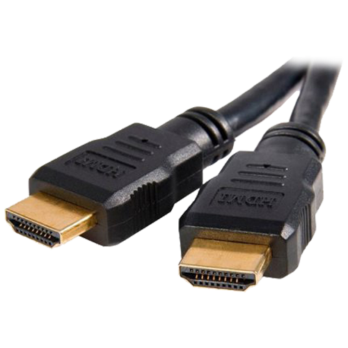 MARCA BLANCA HDMI1-05 - Cable HDMI - Conectores HDMI tipo A macho - Alta velocidad - 0.5 m - Color negro - Conectores anticorrosión