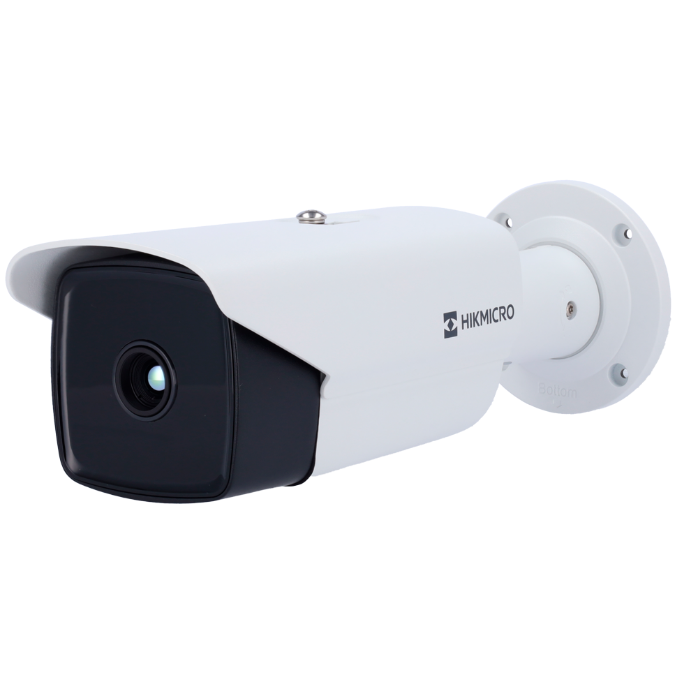 HIKMICRO HM-TD2138-15/G0/T1Y(L) - HikMicro Cámara IP Bullet Térmica - Resolución térmica 384x288 | Tamaño Pixel 12 µm - NETD < 25 mK (25 °C, F1.0) - Distancia focal 15.4 mm - Alarma 2 Entradas / 2 Salidas | 1 Entrada de Aud - IP67 | IK10 | TVS 4000 V |