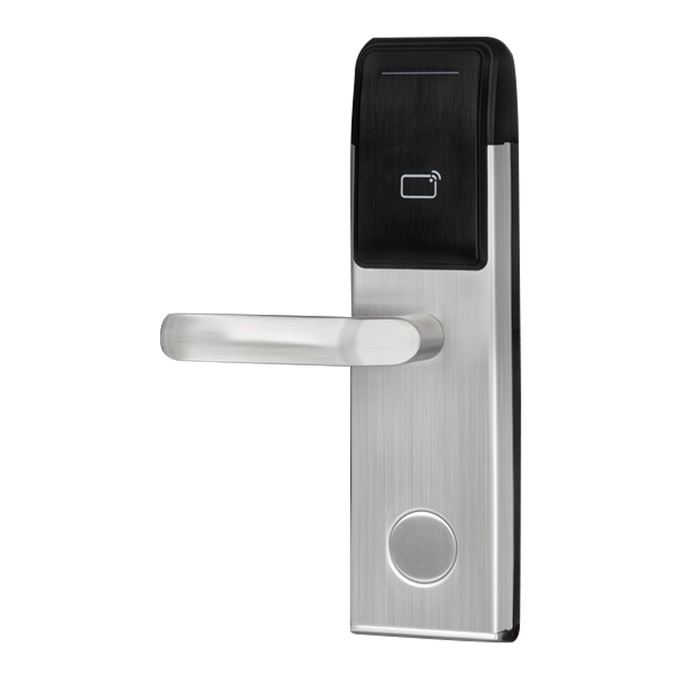 MARCA BLANCA HOTEL-L500-L - Cerradura de hotel - Apertura por tarjeta MF - Backset 60 mm | Apertura izquierda - Autónoma a batería 4 x AA - Bombín de emergencia - Gestión con software Hotel Lock System - imagen 1