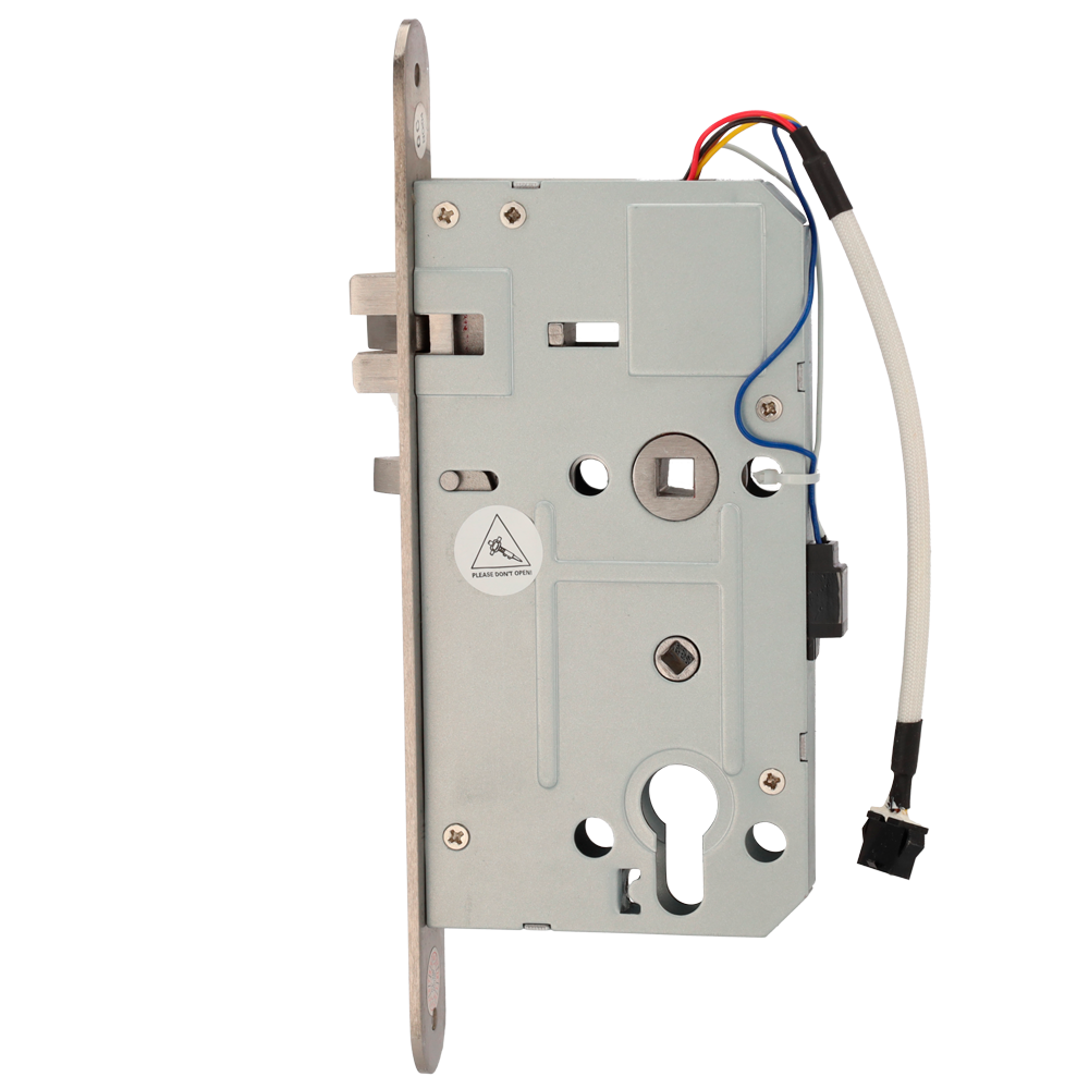 MARCA BLANCA HOTEL-LOCK-EU6-L - Cerrojo para cerradura de hotel - Cerrojo estándar europeo - Backset de 60 mm - Apertura a izquierdas - Orificio para cilindro - Apto para HOTEL-Lx00-L
