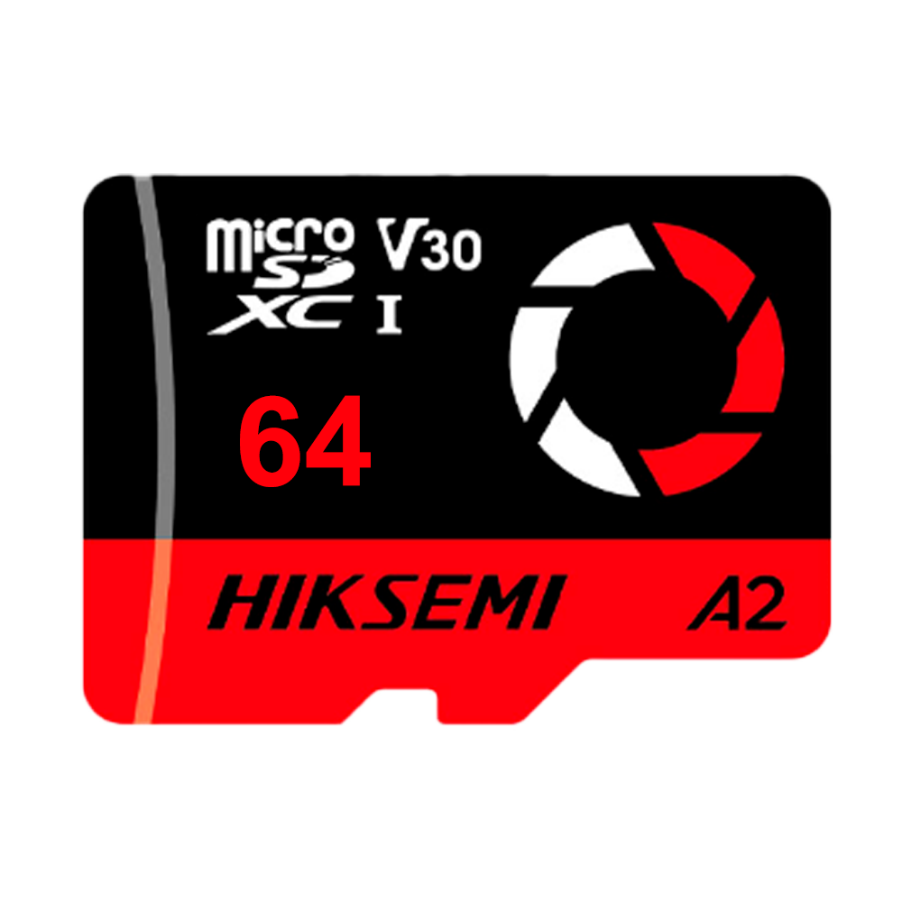 HIKVISION HS-TF-E3STD/64G/CAPTURE/W - Tarjeta microSD Hikvision - Capacidad 64 GB - Clase 10 | Velocidad R/W: 180/150 MB/s - Ciclos E/P: hasta 3.000 - CCTV 4K, Cámaras de Tráfico, Movilidad